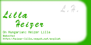 lilla heizer business card